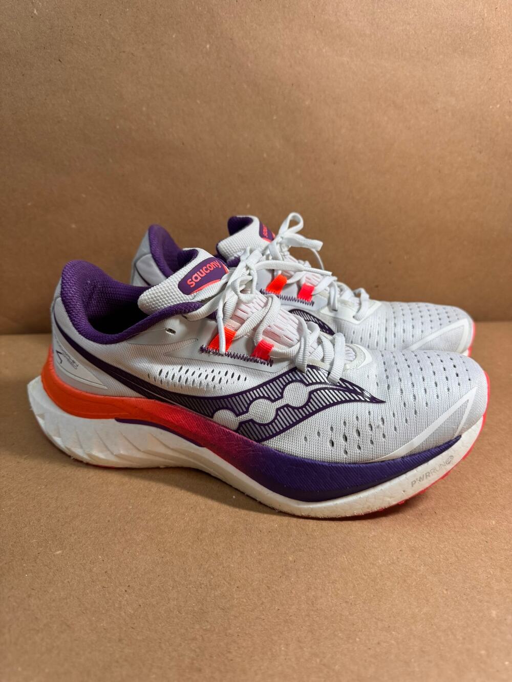 Saucony Endorphin Speed 4 Women's Running Shoes White Purple Size 9.5 S10940-129
